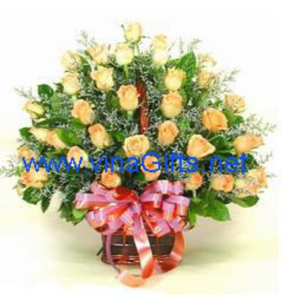 Picture of VNG-RO-ValentineRosesBasket