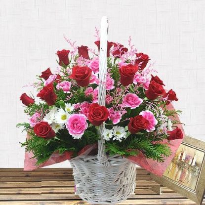 Picture of VNG-BD-mixed-flowers-basket-7