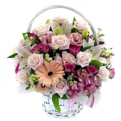 Picture of VNG-BD-Mixed pink-rose-basket4