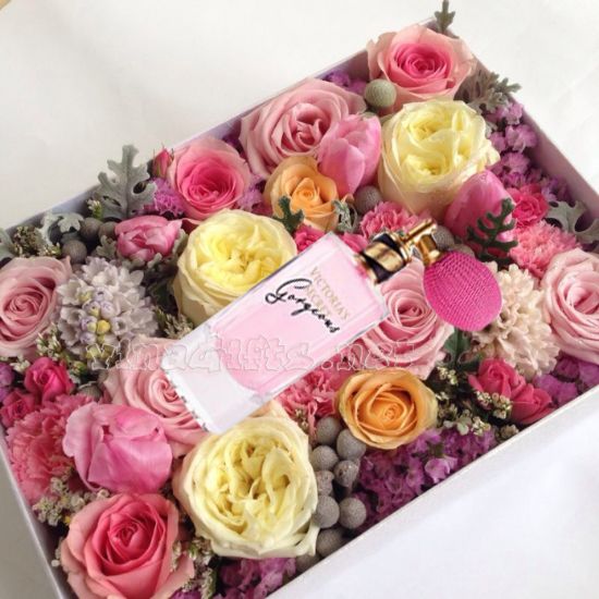 Picture of VNG-PF-WM-BeautyGorgeousFragrance Flower-giftBox