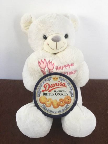Picture of VNG-TB-CookiesWhiteTeddy90cm